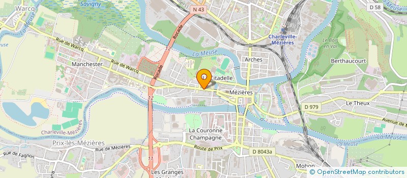 localisation de l'entreprise ASS SPORTIVE LYCEE MONGE CHARLEVILLE MEZIERES  CHARLEVILLE-MEZIERES