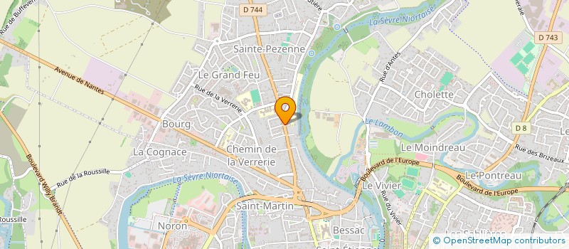 localisation de l'entreprise ASS SPORTIVE LYCEE PROFESSIONNEL HORTICOLE  NIORT