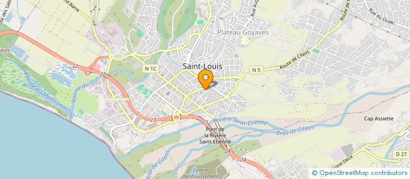 localisation de l'entreprise ASS SPORTIVE MAISON JEUNES ET CULTURE à SAINT-LOUIS