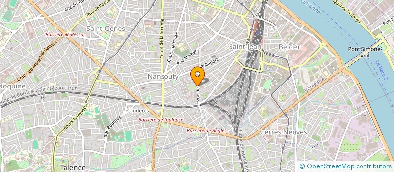 localisation de l'entreprise ASS SPORTIVE MILITAIRE BASE 106  BORDEAUX