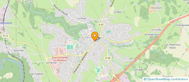 localisation de l'entreprise ASS SPORTIVE MONISTROLIENNE à MONISTROL-SUR-LOIRE