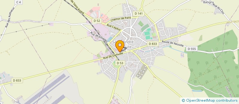 localisation de l'entreprise ASS SPORTIVE MOUSSEAUX NEUVILLE  MOUSSEAUX-NEUVILLE