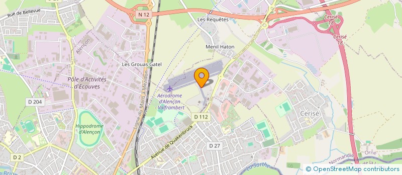 localisation de l'entreprise ASS SPORTIVE NORMANDIE IMPRESSION à CERISE