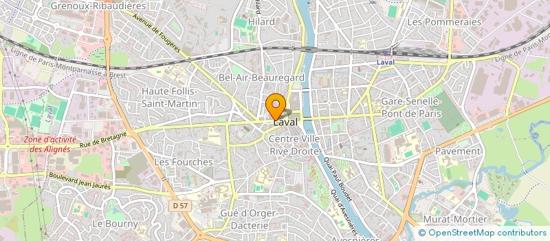 localisation de l'entreprise ASS SPORTIVE NOUVELLES GALERIE  LAVAL