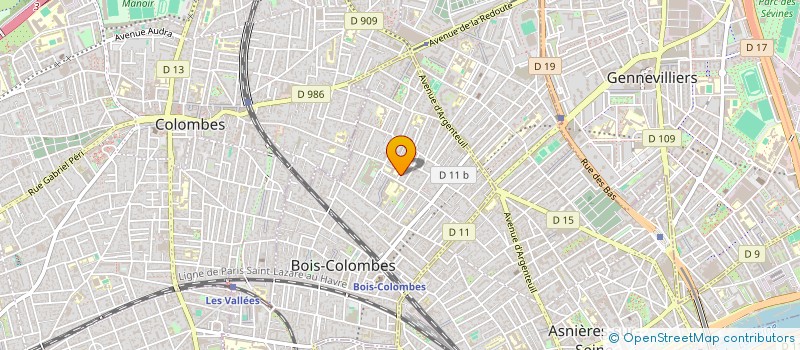 localisation de l'entreprise ASS  SPORTIVE OPTION JUDO à BOIS-COLOMBES