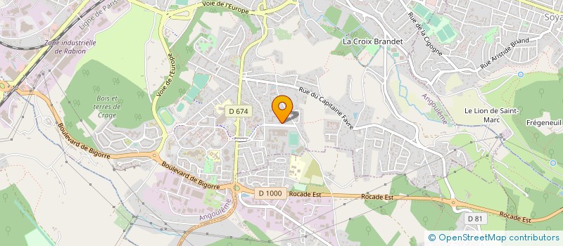 localisation de l'entreprise ASS SPORTIVE PARALYSES AMPUTES COMPETIT à ANGOULEME