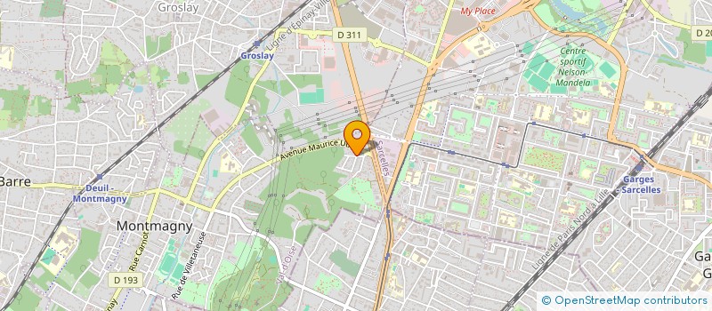 localisation de l'entreprise ASS SPORTIVE PIERREFITTE MONTMAGNY  MONTMAGNY