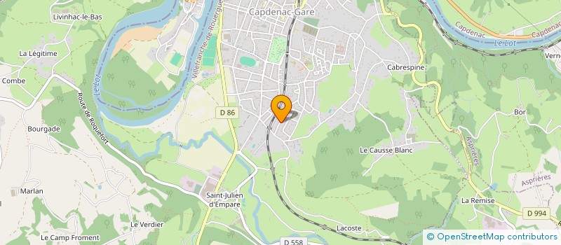 localisation de l'entreprise ASS SPORTIVE PLANIOLAISE  CAPDENAC-GARE