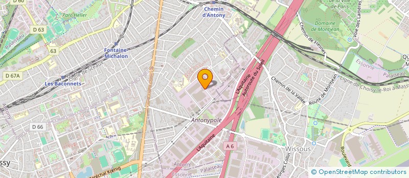 localisation de l'entreprise ASS  SPORTIVE POLYGRAM  ANTONY