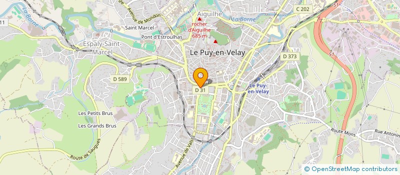 localisation de l'entreprise ASS SPORTIVE PONOTE PAINTBALL à LE PUY-EN-VELAY