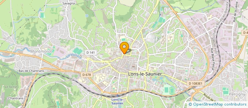 localisation de l'entreprise ASS SPORTIVE POUR HOMMES ET DAMES à LONS-LE-SAUNIER
