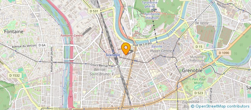 localisation de l'entreprise ASS SPORTIVE RHONE ALPES DIFFUSION ASRA à GRENOBLE