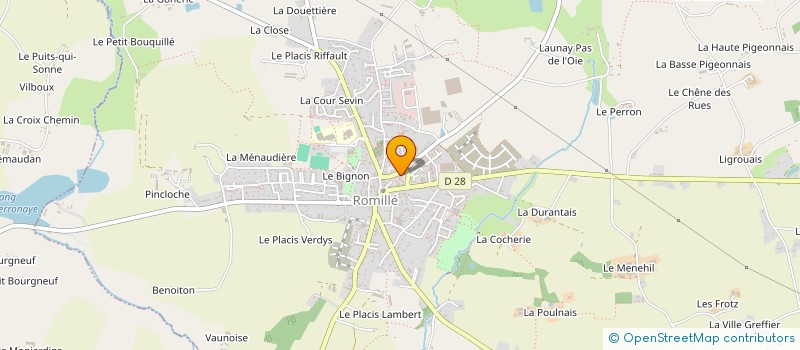 localisation de l'entreprise ASS SPORTIVE ROMILLE  ROMILLE