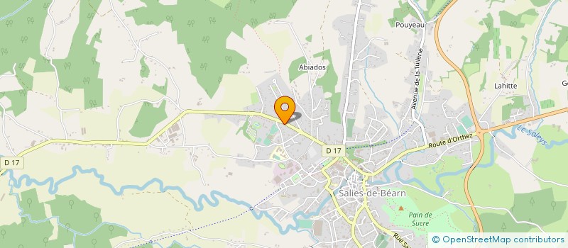 localisation de l'entreprise ASS SPORTIVE SALISIENNE à SALIES-DE-BEARN