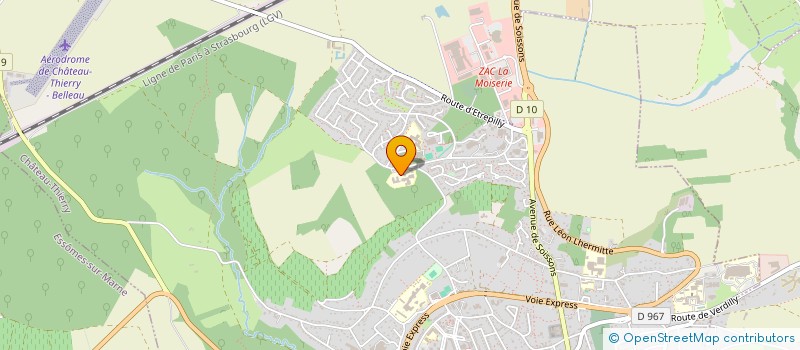 localisation de l'entreprise ASS SPORTIVE SCOLAIRE COLLEGE BLANCHARD à CHATEAU-THIERRY