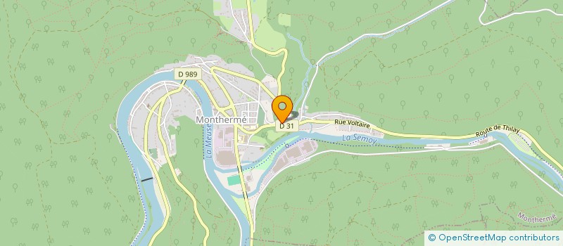 localisation de l'entreprise ASS SPORTIVE SCOLAIRE COLLEGE DE MONTHERME  MONTHERME