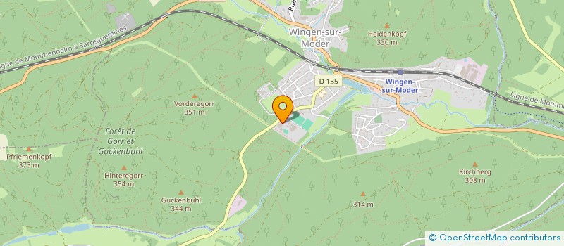 localisation de l'entreprise ASS SPORTIVE SCOLAIRE COLLEGE DE WINGEN SUR MODER  WINGEN-SUR-MODER