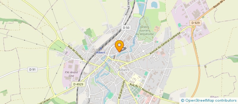 localisation de l'entreprise ASS SPORTIVE SCOLAIRE COLLEGE MIXTE CHARLES DE FOUCAULD à ALBERT