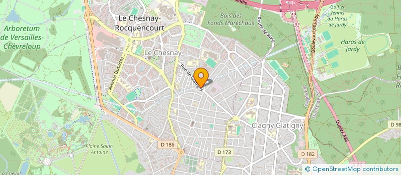 localisation de l'entreprise ASS SPORTIVE SCOLAIRE CORNEILLE à LE CHESNAY-ROCQUENCOURT