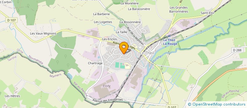 localisation de l'entreprise ASS SPORTIVE SCOLAIRE DU C.E.G. DU THEIL SUR HUISNE à VAL-AU-PERCHE