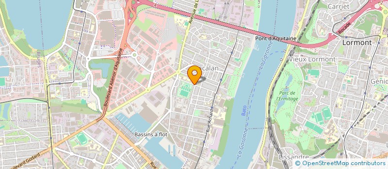 localisation de l'entreprise ASS  SPORTIVE SCOLAIRE DU COLLEGE BLANQU  BORDEAUX