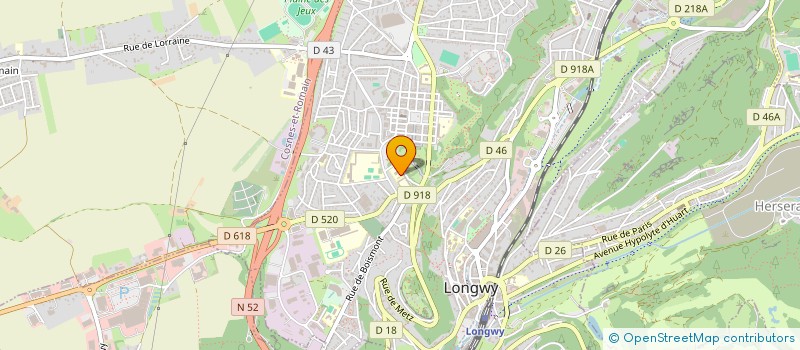 localisation de l'entreprise ASS SPORTIVE SCOLAIRE ET UNIVERSITAIRE DU CES VAUBAN à LONGWY