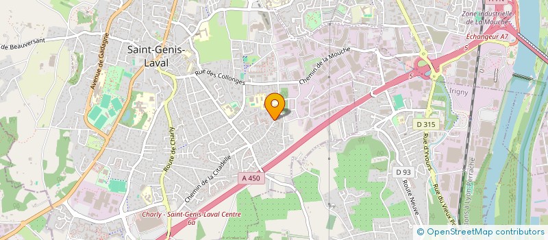 localisation de l'entreprise ASS SPORTIVE SCOLAIRE GUILLOUX à SAINT-GENIS-LAVAL