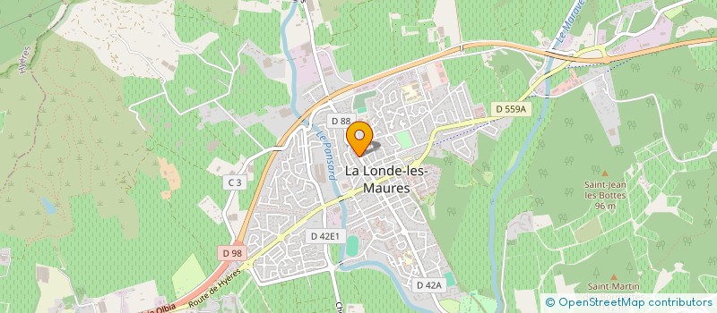 localisation de l'entreprise ASS SPORTIVE SCOLAIRE JEAN JAURES  LA LONDE-LES-MAURES