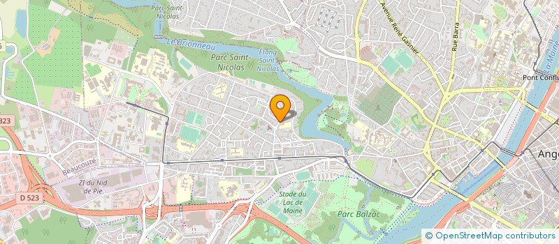 localisation de l'entreprise ASS SPORTIVE SCOLAIRE ROBERT DESNOS à ANGERS