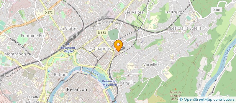 localisation de l'entreprise ASS SPORTIVE SCOLAIRE STE COLETTE ST JOSEPH ST PAUL DE BESANCON  BESANCON