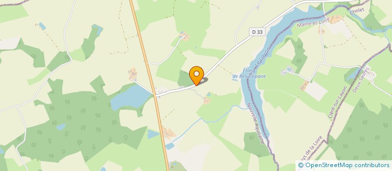 localisation de l'entreprise ASS SPORTIVE SCOLAIRE UNION SPORT DE L ENSEIGNEMENT DU PREMIER DEGRE AVENIR DE ST MAURICE LA FOUGEREUSE  ARGENTONNAY