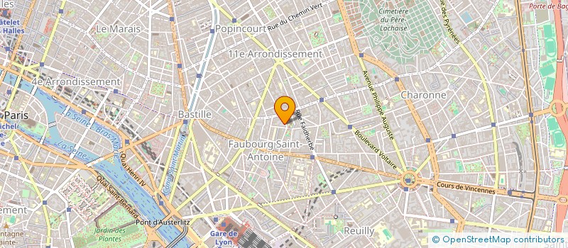 localisation de l'entreprise ASS SPORTIVE SCOLAIRE USEP ST BERNARD  PARIS