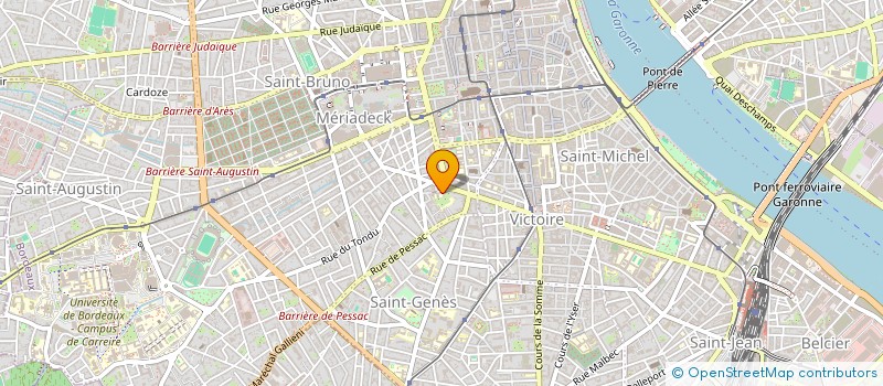 localisation de l'entreprise ASS SPORTIVE SOCIO CULTURELLE SAINTONGE  BORDEAUX