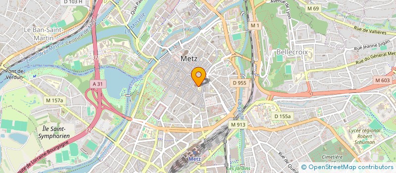 localisation de l'entreprise ASS SPORTIVE SOCIO-EDUC  NOTRE DAME  METZ