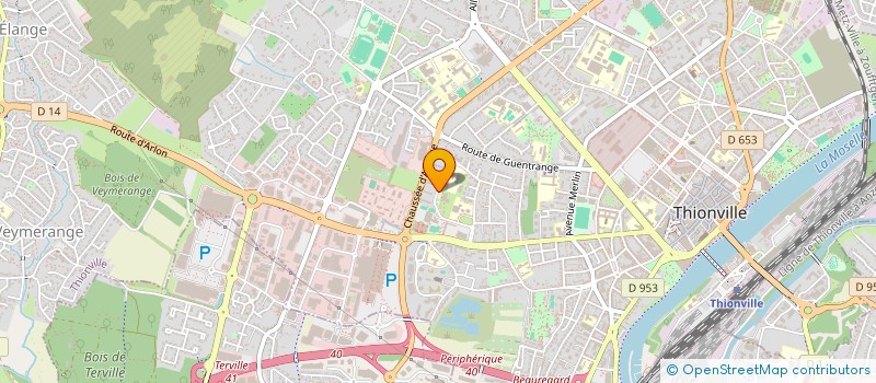 localisation de l'entreprise ASS SPORTIVE SOCIO EDUCATIVE ECOLE ELEMENTAIRE MILLIAIRE  THIONVILLE