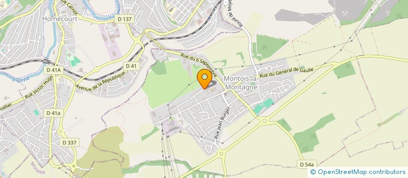 localisation de l'entreprise ASS SPORTIVE SOCIO-EDUCATIVE MARIE CURIE LES ALOUETTES  MONTOIS-LA-MONTAGNE