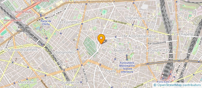 localisation de l'entreprise ASS SPORTIVE ST JEAN MONTMARTRE  PARIS