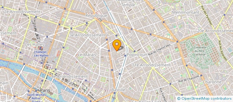 localisation de l'entreprise ASS SPORTIVE ST SEBASTIEN  PARIS