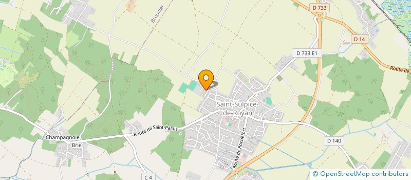 localisation de l'entreprise ASS SPORTIVE ST SULPICE ANIMATION  SAINT-SULPICE-DE-ROYAN