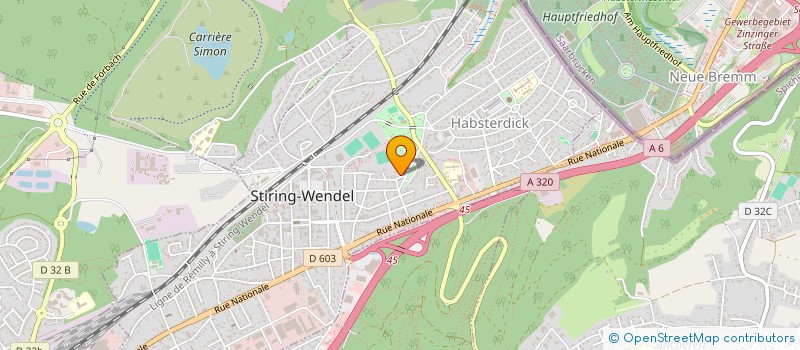 localisation de l'entreprise ASS SPORTIVE STIRING HABSTERDICK  STIRING-WENDEL