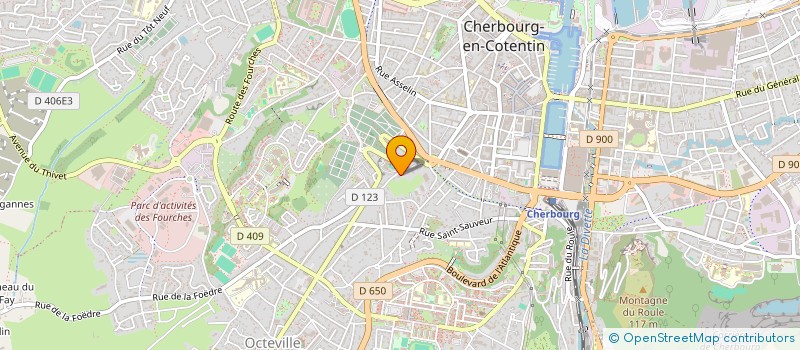 localisation de l'entreprise ASS SPORTIVE TENNIS DE TABLE  CHERBOURG-EN-COTENTIN