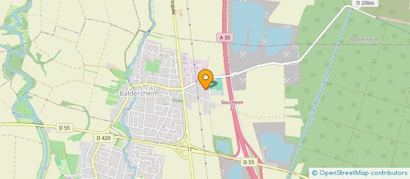 localisation de l'entreprise ASS SPORTIVE TENNIS DE TABLE BALDERSHEIM  BALDERSHEIM