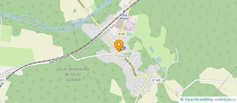 localisation de l'entreprise ASS SPORTIVE TENNIS TABLE DE PINON  PINON