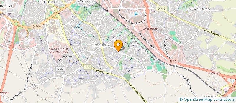 localisation de l'entreprise ASS SPORTIVE TREGUEUX FOOTBALL CLUB à TREGUEUX