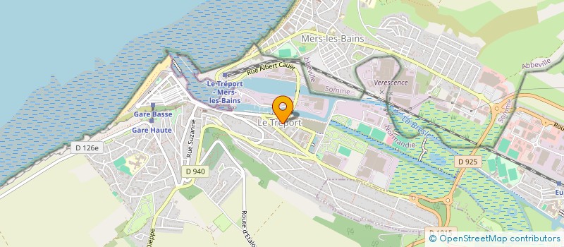 localisation de l'entreprise ASS SPORTIVE TREPORTAISE à LE TREPORT