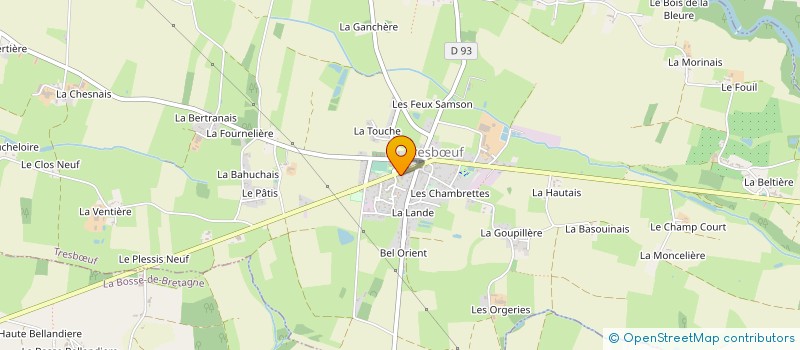 localisation de l'entreprise ASS SPORTIVE TRESBOEUF ERCE TEILLAY TENNIS CLUB (AS TET TC)  TRESBUF