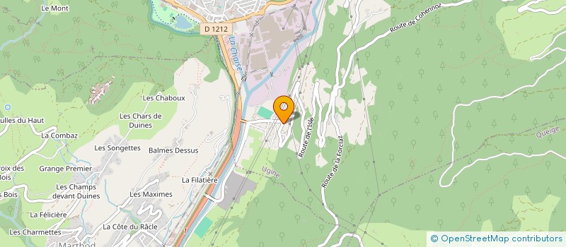 localisation de l'entreprise ASS SPORTIVE UGINOISE à UGINE