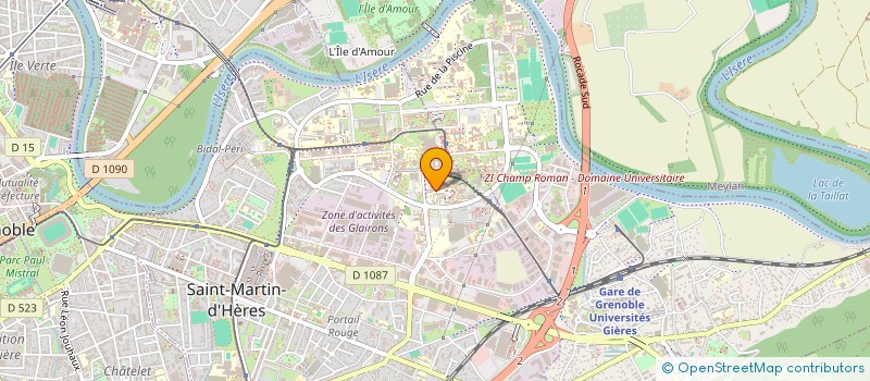 localisation de l'entreprise ASS SPORTIVE UNIV PIERRE MENDES FRANCE  SAINT-MARTIN-D'HERES