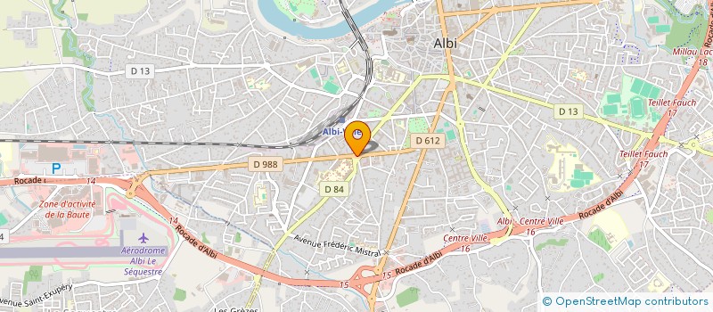 localisation de l'entreprise ASS SPORTIVE UNIVERSITAIRE CHAMPOLLION à ALBI