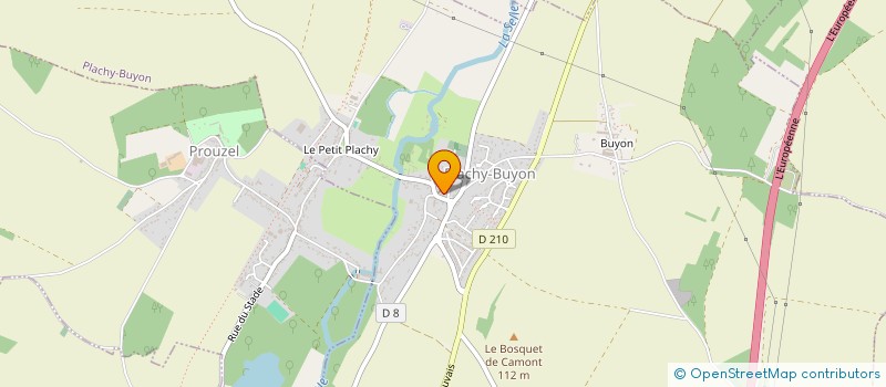 localisation de l'entreprise ASS SPORTIVE USEP  PLACHY-BUYON